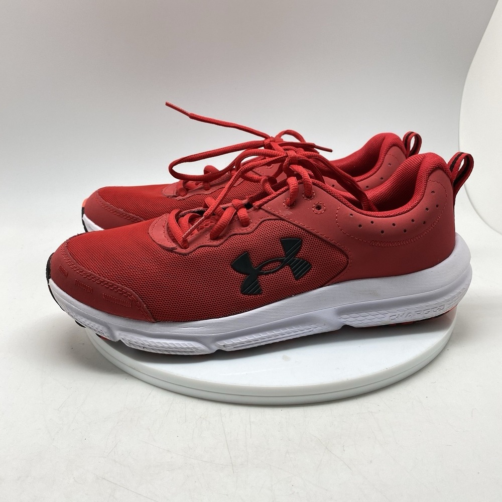 Under Armour Sneakers Mens 9.5 Charged Assert 10 Red 3026175-600 Athletic Shoes - Picture 3 of 10